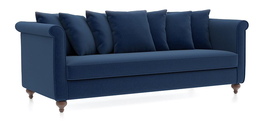 Leroy Fabric Sofa 6Seater (Blue)